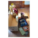 Flower vase decorations picture frame Pyrex cups