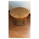 Wooden oval night stand