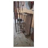 Wooden porch swing measures 42 in