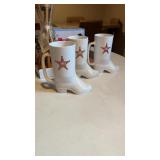 Plastic Dr Pepper cups and misc