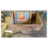 Wooden box with Winnie the Pooh and Eeyore
