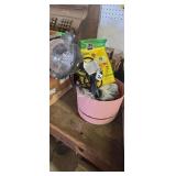 Yard light,  extension cords and misc
