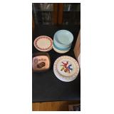 misc plates and bowls