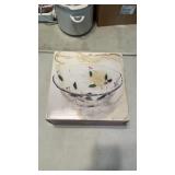 11 in glass bowl. New in box