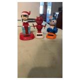 Solar dancers, glassware and misc