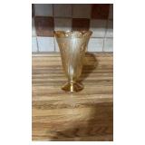Carnival glass vase