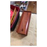 Wooden box and misc