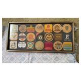 Beer, coasters, and a frame