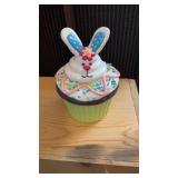 Rabbit, cupcake dish, and owl