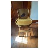 Old wooden high chair