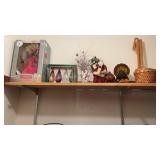 Christmas decor contents of closet