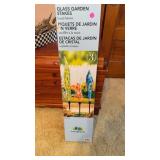 Glass garden steaks set of three new inbox