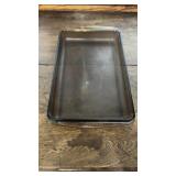 Two Pyrex glass baking dishes