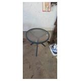 Small glass top table
