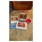Country snow man stoneware oval casserole, set