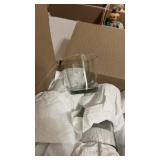 Box full of small glasses