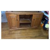 Tv stand with contents/ DVDï¿½s and VCR tapes