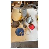 Oil spouts oil can funnels