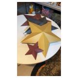 Decorative metal stars