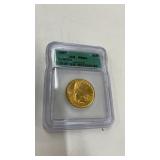 1907 Indian head gold eagle $10 no motto.