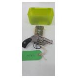 H&R arms 32 cal with ammo and vintage ammo box