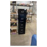 4 drawer filing cabinet with contents