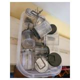 Peg Board Organizing Jars