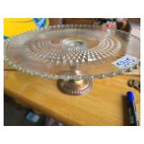 Weighted Sterling Cake Plate