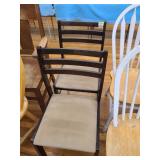 2 Ladder-Back Chairs
