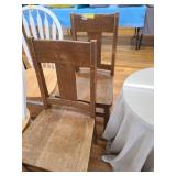 2 Vintage Wood Chairs