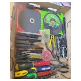 Mixed Tool Lot Screwdrivers Cutting Wheel