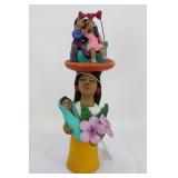 Woman And Child With Loving Couple Hat Woman And Child With Loving Couple Hat