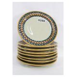 Eight Pottery Plates Eight Pottery Plates