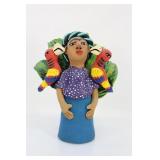 Woman With Parrots Woman With Parrots