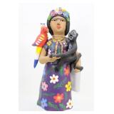 Woman With Monkey And Parrot Woman With Monkey And Parrot