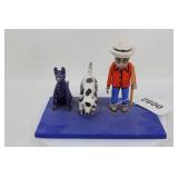 Man With Dog And Cat Man With Dog And Cat