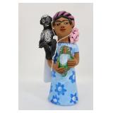 Woman With Monkey And Bird Woman With Monkey And Bird