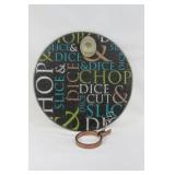 MCM Cheese Plate And Corkscrew MCM Cheese Plate And Corkscrew