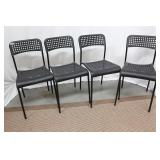 Four Stacking Chairs Four Stacking Chairs