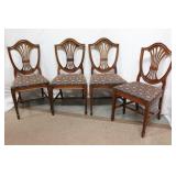 Mahogany Shield Back Chairs Mahogany Shield Back Chairs