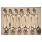 Twelve Large Silver Spoons