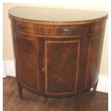 Mahogany Demi Lune Cabinet