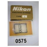 Nikon Focusing Screen Nikon Focusing Screen
