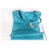 Aqua Vinyl Tote