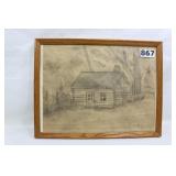 Log Cabin Sketch