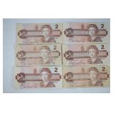 Canadian Two Dollar Bills