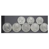 Canadian Dollar And 50 Cent Coins