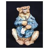 Antique Majolica Tobacco Jar