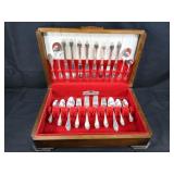 Silver Plate Flatware Service For Eight