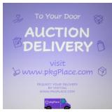 Delivery or Pickup by www.pkgPlace.com